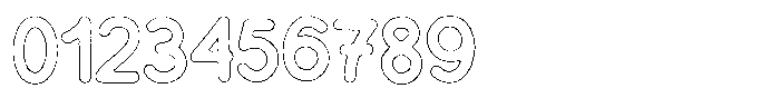 Flamingo Sunset Rough Outline Font OTHER CHARS