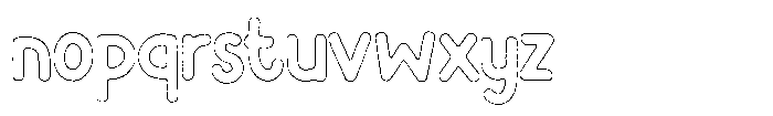 Flamingo Sunset Rough Outline Font LOWERCASE