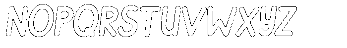 Flamingo Sunset Rust Outline Italic Font UPPERCASE