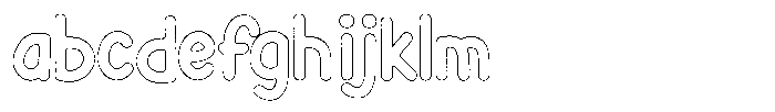Flamingo Sunset Rust Outline FONT