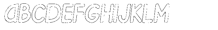 Flamingo Sunset Scratch Outline Italic Font UPPERCASE