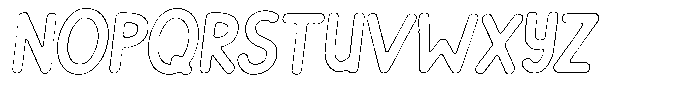 Flamingo Sunset Scratch Outline Italic Font UPPERCASE