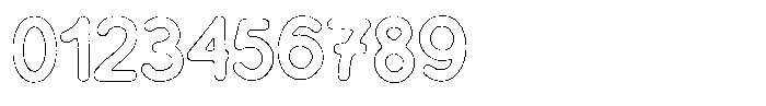 Flamingo Sunset Scratch Outline Font OTHER CHARS