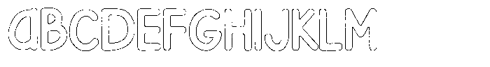 Flamingo Sunset Scratch Outline Font UPPERCASE