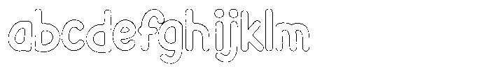 Flamingo Sunset Scratch Outline FONT