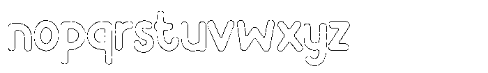 Flamingo Sunset Scratch Outline Font LOWERCASE