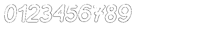 Flamingo Sunset Worn Outline Italic Font OTHER CHARS