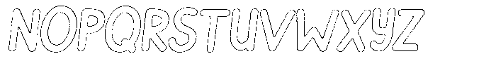 Flamingo Sunset Worn Outline Italic Font UPPERCASE
