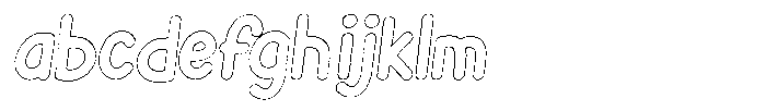Flamingo Sunset Worn Outline Italic FONT