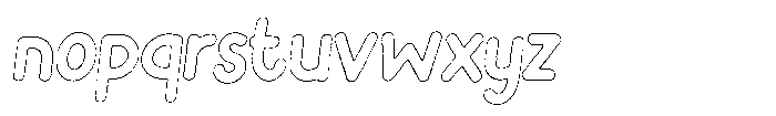 Flamingo Sunset Worn Outline Italic Font LOWERCASE