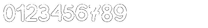 Flamingo Sunset Worn Outline Font OTHER CHARS