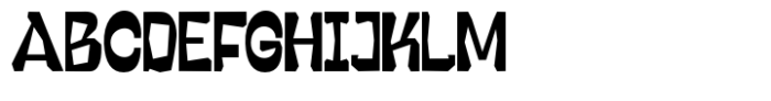 Flanken Font UPPERCASE