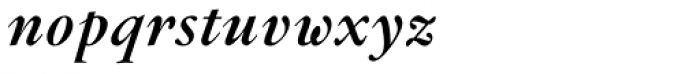 Flanker Garaldus Bold Italic Font LOWERCASE
