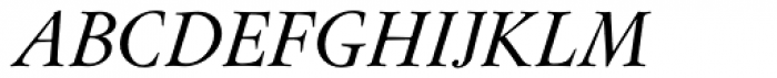 Flanker Garaldus Medium Italic Font UPPERCASE