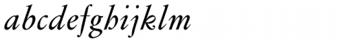 Flanker Garaldus Medium Italic Font LOWERCASE