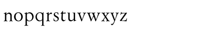 Flanker Garaldus Regular Font LOWERCASE