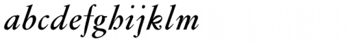 Flanker Garaldus SemiBold Italic Font LOWERCASE