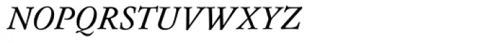 Flanker Garaldus Small Caps Italic Font LOWERCASE