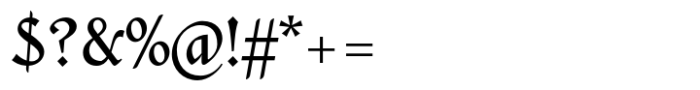 Flanker Ruano Regular Font OTHER CHARS