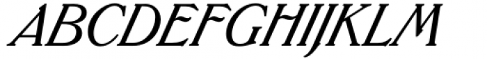 Flanker Tanagra Italic Font UPPERCASE