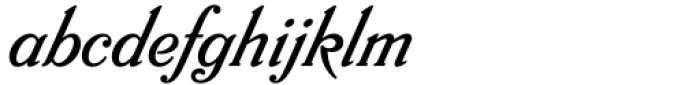 Flanker Tanagra Italic Font LOWERCASE