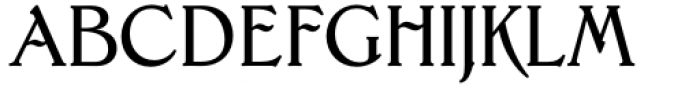 Flanker Tanagra Regular Font UPPERCASE