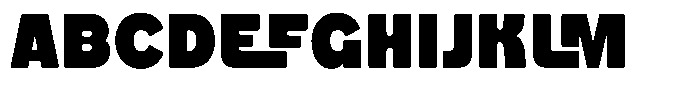 Flanky Regular Font UPPERCASE