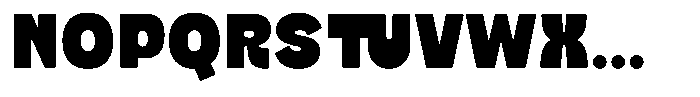 Flanky Regular Font UPPERCASE