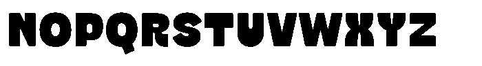 Flanky Regular Font LOWERCASE