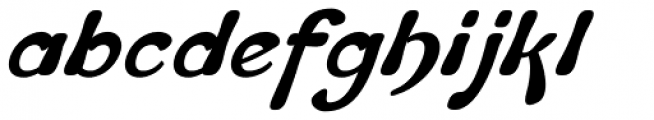 Flapper Oblique Font LOWERCASE