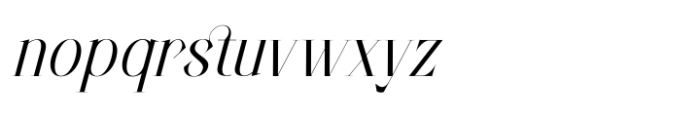 Flare Majestic Italic Font LOWERCASE