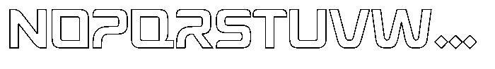 Flarex Outline Font UPPERCASE