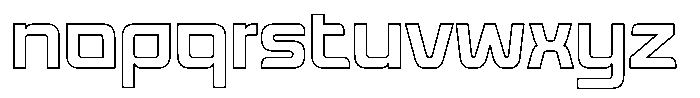 Flarex Outline Font LOWERCASE