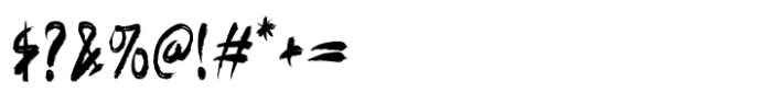 Flaster Font OTHER CHARS
