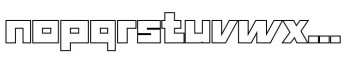 Flasty Outline Font LOWERCASE