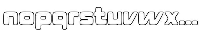 Flasty Rounded Outline Font LOWERCASE