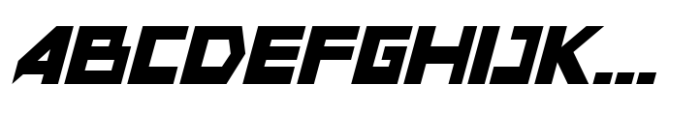 Flasty Slant Font UPPERCASE