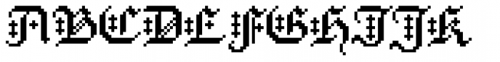 Flat Gothic Font UPPERCASE