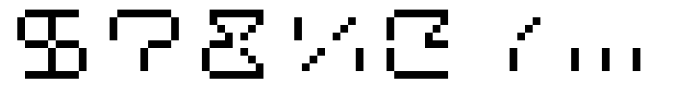 Flat10 Segments Fourteen Font OTHER CHARS