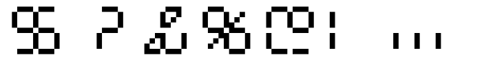 Flat10 Segments Sixteen Font OTHER CHARS