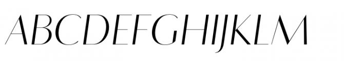 Flatline Sans Extra Light Italic Font UPPERCASE