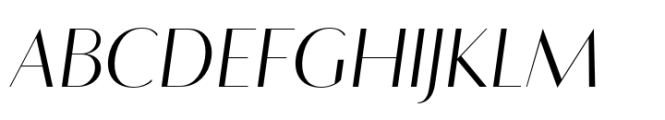 Flatline Sans Light Italic Font UPPERCASE