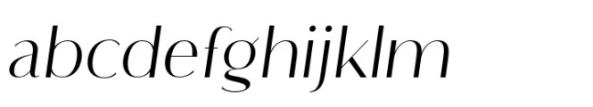 Flatline Sans Light Italic Font LOWERCASE