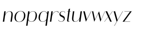 Flatline Sans Light Italic Font LOWERCASE