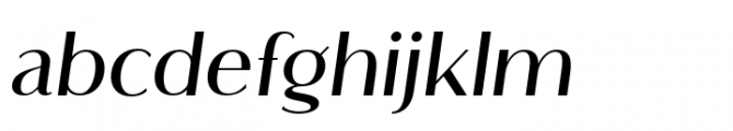 Flatline Sans Medium Italic Font LOWERCASE