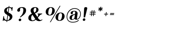 Flatline Serif Bold Italic Font OTHER CHARS