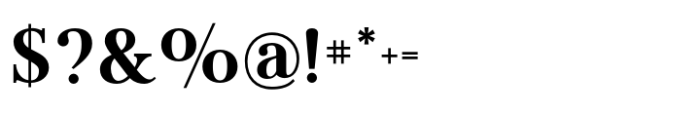 Flatline Serif Bold Font OTHER CHARS