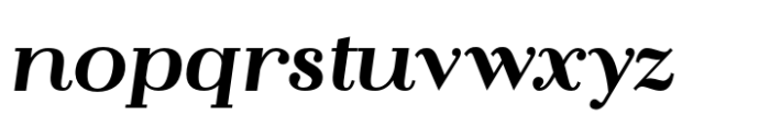 Flatline Serif Extra Bold Italic Font LOWERCASE