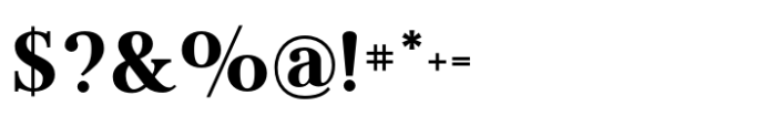 Flatline Serif Extra Bold Font OTHER CHARS