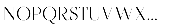 Flatline Serif Extra Light Font UPPERCASE